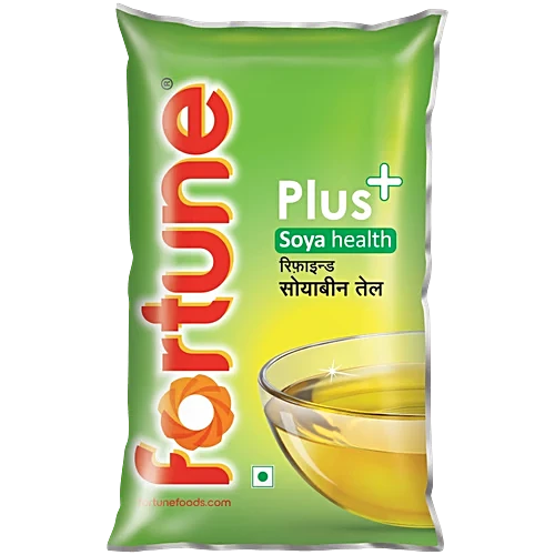 Fortune Plus Refined Soyabean Oil, 840 g Pouch