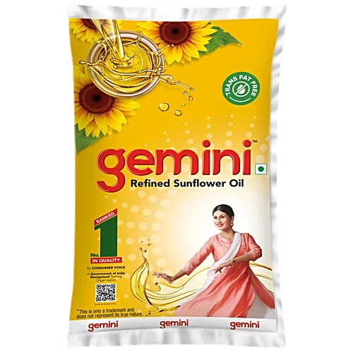 Gemini Refined Sunflower Oil, 840 g Pouch