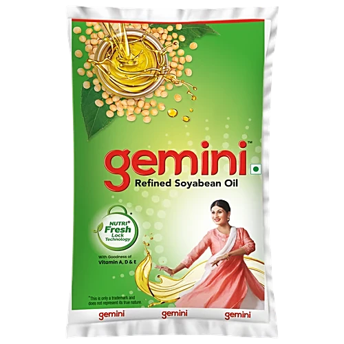Gemini Refined Soyabean Oil, 840 g Pouch